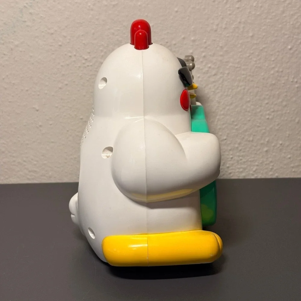 Rhythm Alarm Clock Unisex OS White Good Vintage 90s Rock N Roll Chicken 4RE441